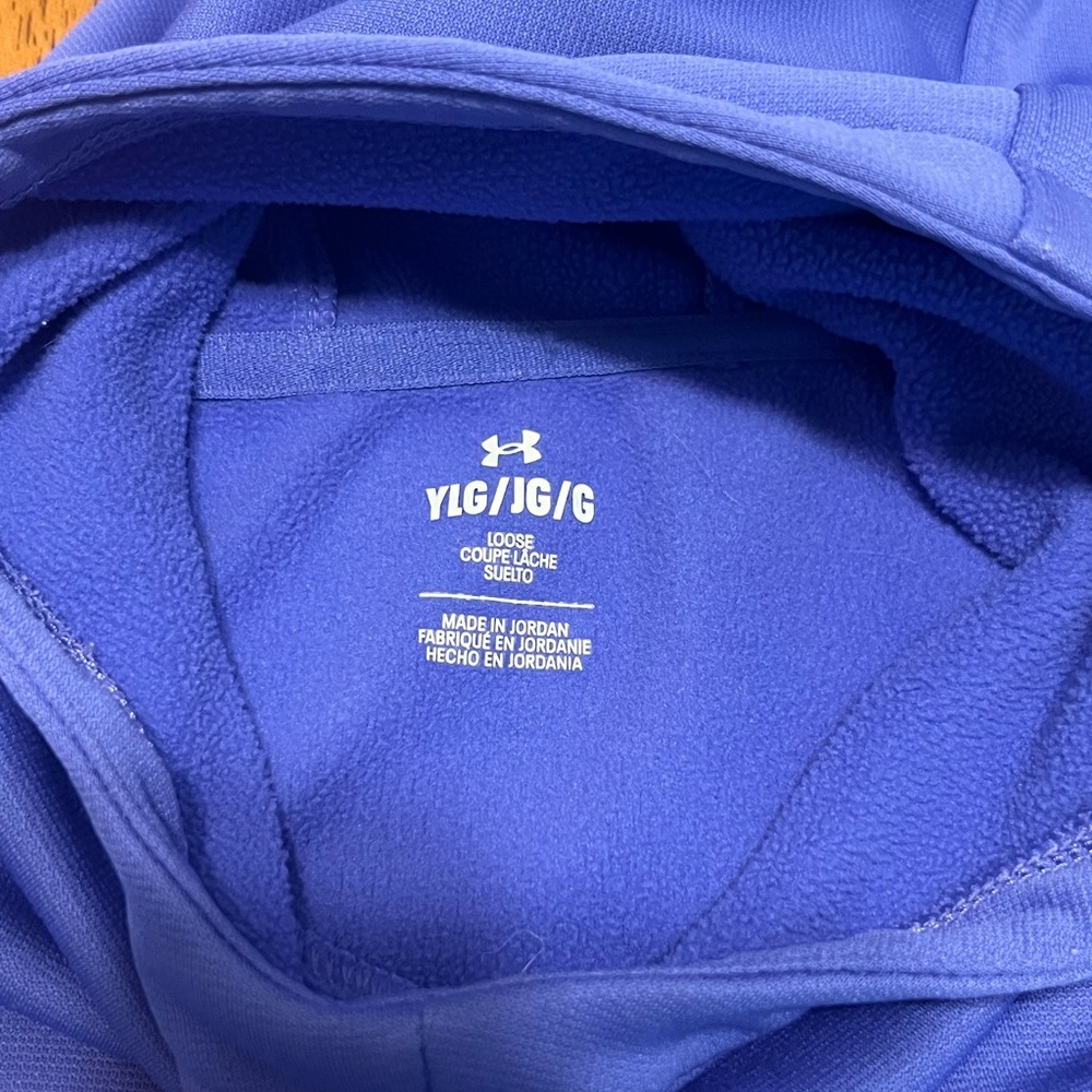 Under Armour Kids Purple/Blue Hoodie Size Large - Picture 4 of 7